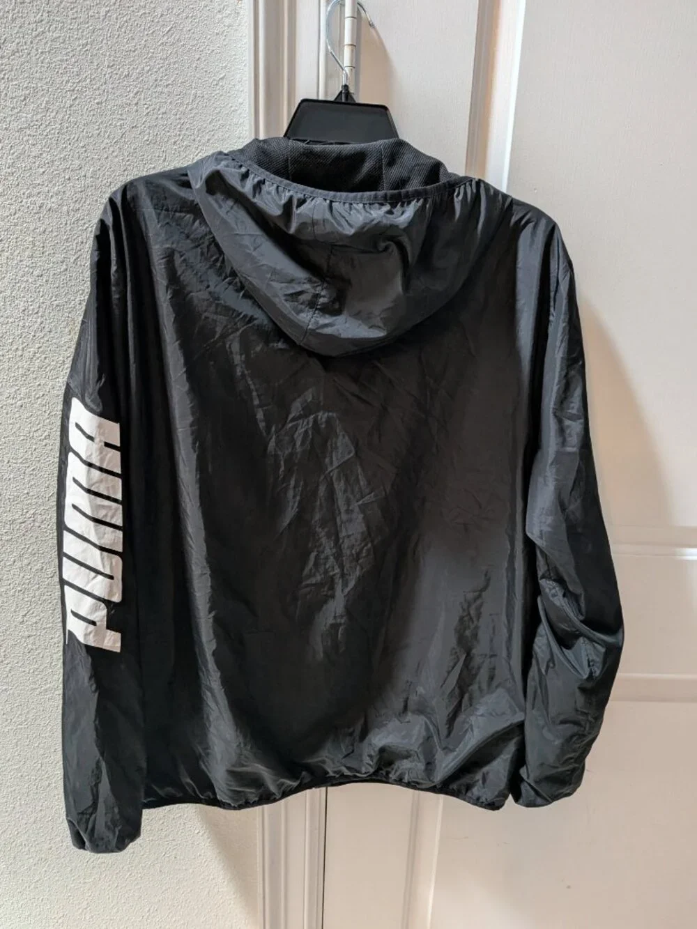 PUMA Light Windbreaker Men's Rain Jacket Full Zip Hooded Size XXL